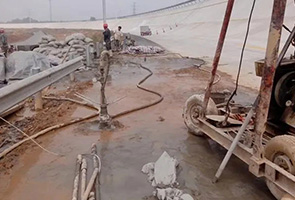庆阳公路钻孔施工